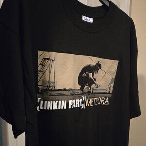 New! Never Worn. Vintage M&O Knits Unisex Linkin Park Crew Neck T-Shirt 2X Black